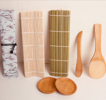 OEM Japanese Bamboo Rolling Mats At Home Sushi Kit with Chopsticks Knife