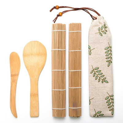Homemade Bamboo Sushi Roll Kit for Family Office Party 4Pcs/set