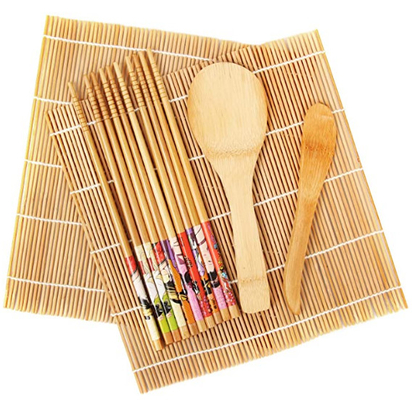 Homemade Bamboo Sushi Roll Kit for Family Office Party 4Pcs/set