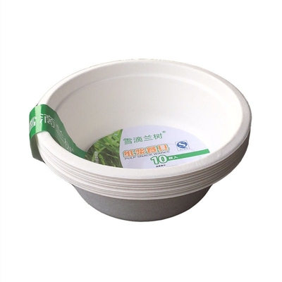 Disposable Sugarcane Pulp Bowl Barbecue Household Picnic 17oz Disposable Bowl