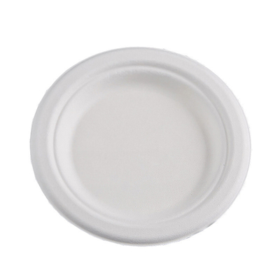 Customized Disposable Paper Plate Round Sugarcane Pulp Paper Plate for Birthday Cake