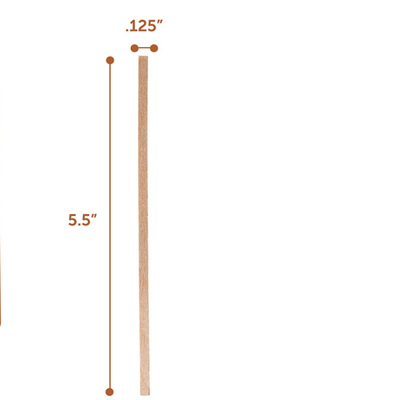 1000 Pack Wooden Bamboo Coffee Stirrers - 5.5 Inch Coffee Stir Sticks
