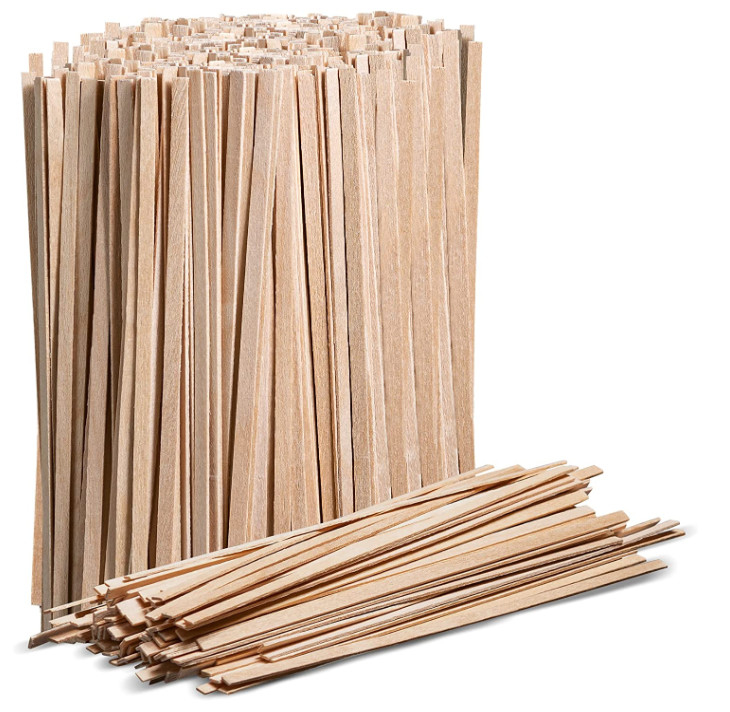 1000 Pack Wooden Bamboo Coffee Stirrers - 5.5 Inch Coffee Stir Sticks